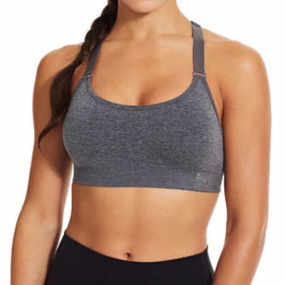 New Women's Puma Gray Sports Bra - Picture 1 of 12